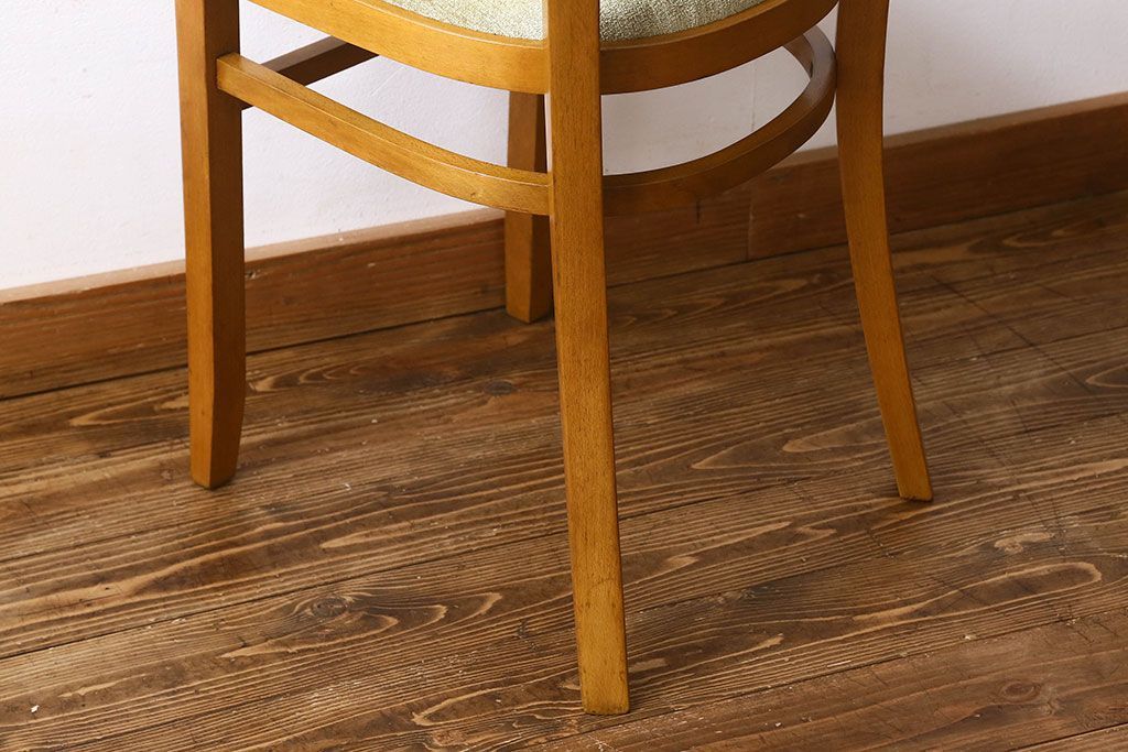 ヴィンテージ家具 イギリスビンテージ 温かみのある雰囲気漂うブナ材のチェア(椅子、ダイニングチェア、イス、英国)(2)(R-026416)