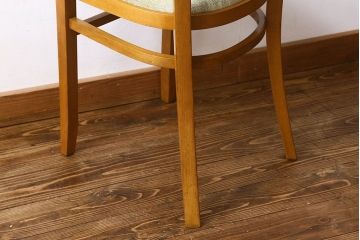 ヴィンテージ家具 イギリスビンテージ 温かみのある雰囲気漂うブナ材のチェア(椅子、ダイニングチェア、イス、英国)(2)(R-026416)