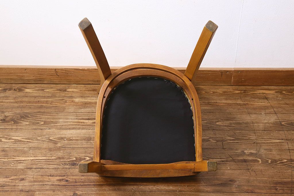 ヴィンテージ家具 イギリスビンテージ 温かみのある雰囲気漂うブナ材のチェア(椅子、ダイニングチェア、イス、英国)(2)(R-026416)