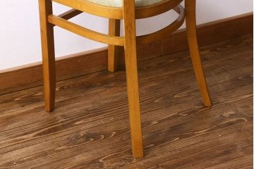 ヴィンテージ家具　イギリスビンテージ　温かみのある雰囲気漂うブナ材のチェア(椅子、ダイニングチェア)(3)