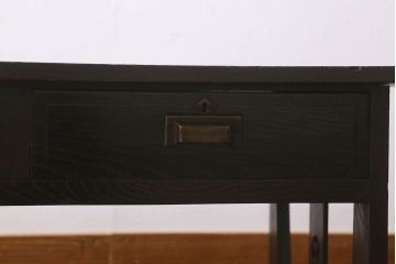 アンティーク家具　和製アンティーク　透かし彫りがお洒落な大正ロマン香る文机(座卓、ローテーブル)