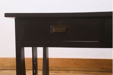 アンティーク家具　和製アンティーク　透かし彫りがお洒落な大正ロマン香る文机(座卓、ローテーブル)