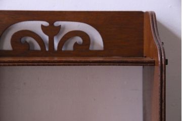 アンティーク雑貨　和製アンティーク　ナラ材　大正ロマンの香り漂うブックスタンド(本立て)