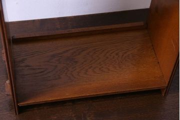 アンティーク雑貨　和製アンティーク　ナラ材　大正ロマンの香り漂うブックスタンド(本立て)