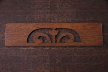 アンティーク雑貨　和製アンティーク　ナラ材　大正ロマンの香り漂うブックスタンド(本立て)