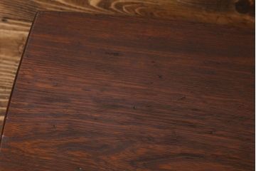 アンティーク雑貨　和製アンティーク　古い栓材製の小さなローテーブル(豆ちゃぶ台、花台、飾り台)