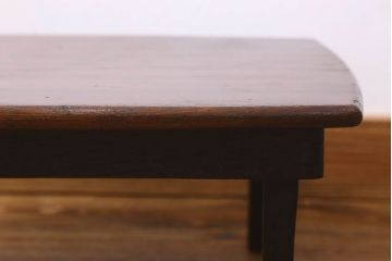 アンティーク雑貨　和製アンティーク　古い栓材製の小さなローテーブル(豆ちゃぶ台、花台、飾り台)