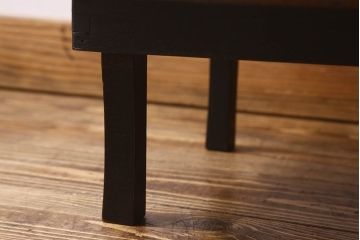 アンティーク雑貨　和製アンティーク　古い栓材製の小さなローテーブル(豆ちゃぶ台、花台、飾り台)