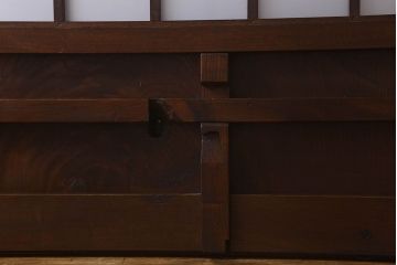 和製アンティーク　総ケヤキ材　美しい漆塗りが施された蔵戸(建具)