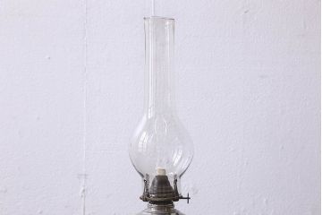 アンティーク雑貨　和製アンティーク　シャビーなオイルランプ(灯油ランプ、テーブルランプ)