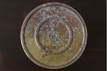 アンティーク雑貨　和製アンティーク　シャビーなオイルランプ(灯油ランプ、テーブルランプ)