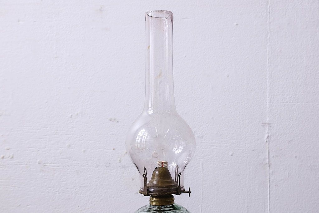 アンティーク雑貨　昭和レトロ　アウトドアの雰囲気を味わえる吊りランプ(オイルランプ)