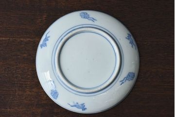 和製アンティーク　大正昭和初期　馬の図　印判皿(6寸皿、中皿)2枚セット(1)