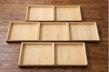 アンティーク家具　和製アンティーク　シックな雰囲気漂うナラ材のサイドチェスト(引き出し、書類収納)