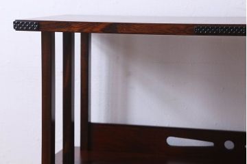 中古　伝統民芸家具　岩谷堂　欅材の杢目が美しい飾り棚2号(収納棚)(定価約28万円)