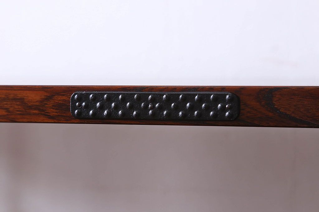 中古　伝統民芸家具　岩谷堂　欅材の杢目が美しい飾り棚2号(収納棚)(定価約28万円)