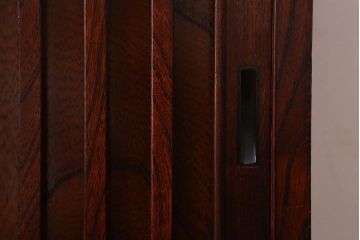 中古　伝統民芸家具　岩谷堂　欅材の杢目が美しい飾り棚2号(収納棚)(定価約28万円)