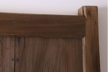 和製アンティーク　総ケヤキ材　特大　味わいのある風合いの門扉(蔵戸、建具、玄関戸)(1)