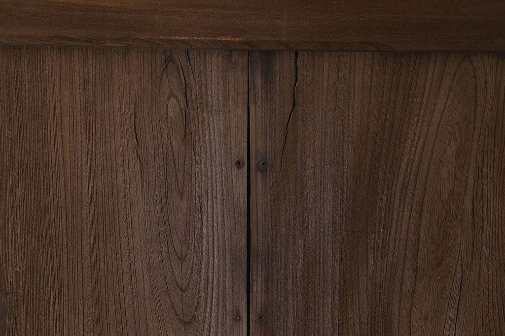 和製アンティーク　総ケヤキ材　特大　味わいのある風合いの門扉(蔵戸、建具、玄関戸)(1)