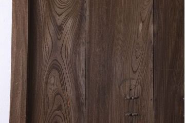 和製アンティーク　総ケヤキ材　特大　味わいのある風合いの門扉(蔵戸、建具、玄関戸)(1)