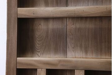 和製アンティーク　総ケヤキ材　特大　味わいのある風合いの門扉(蔵戸、建具、玄関戸)(1)