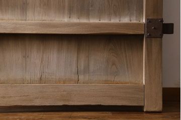 和製アンティーク　総ケヤキ材　特大　味わいのある風合いの門扉(蔵戸、建具、玄関戸)(1)