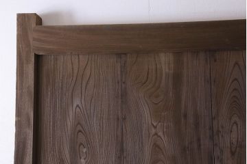 和製アンティーク　総ケヤキ材　特大　味わいのある風合いの門扉(蔵戸、建具、玄関戸)(2)