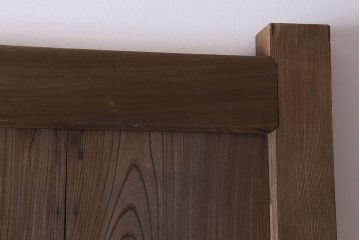 和製アンティーク　総ケヤキ材　特大　味わいのある風合いの門扉(蔵戸、建具、玄関戸)(2)