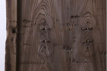 和製アンティーク　総ケヤキ材　特大　味わいのある風合いの門扉(蔵戸、建具、玄関戸)(2)