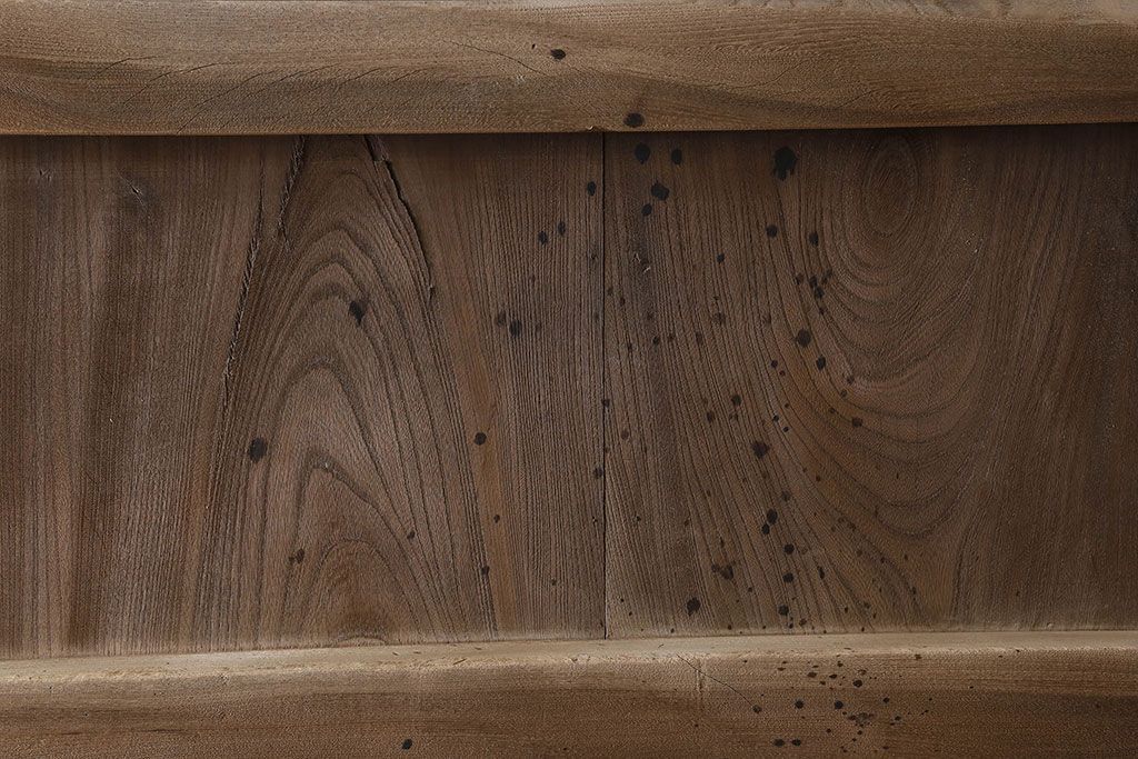 和製アンティーク　総ケヤキ材　特大　味わいのある風合いの門扉(蔵戸、建具、玄関戸)(2)