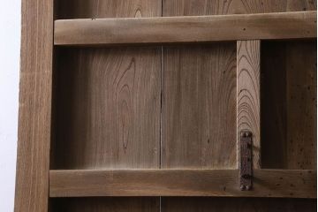 和製アンティーク　総ケヤキ材　特大　味わいのある風合いの門扉(蔵戸、建具、玄関戸)(2)