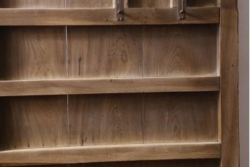 和製アンティーク　総ケヤキ材　特大　味わいのある風合いの門扉(蔵戸、建具、玄関戸)(2)