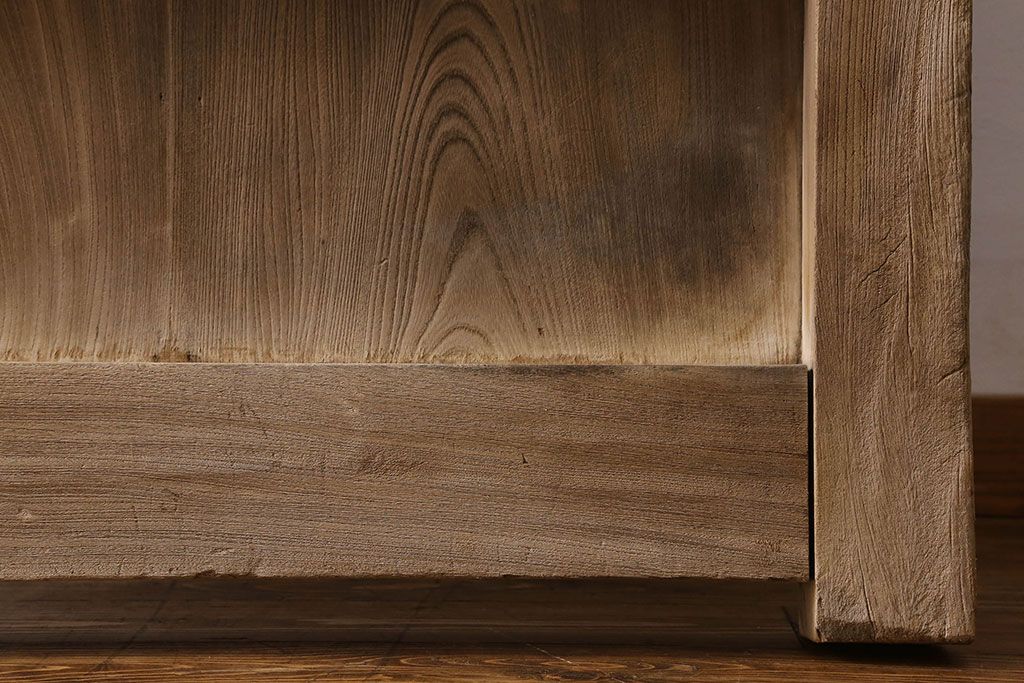 和製アンティーク　総ケヤキ材　特大　味わいのある風合いの門扉(蔵戸、建具、玄関戸)(2)