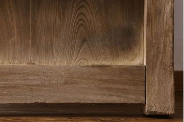 和製アンティーク　総ケヤキ材　特大　味わいのある風合いの門扉(蔵戸、建具、玄関戸)(2)