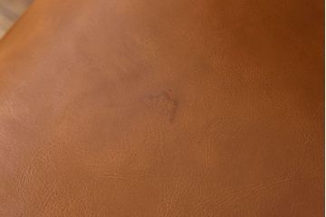 アンティーク家具　フランスアンティーク　本革　優美なデザインのダイニングチェア(椅子、イス)(3)