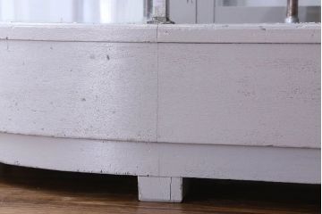 ペイント家具　落ち着きのあるナチュラルな雰囲気が魅力的なショーケース(ガラスケース、陳列棚、飾り棚)