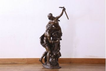 アンティーク雑貨　フランスアンティーク　math.moreau(マチュラン・モロー)　ブロンズ像(置物・彫刻)