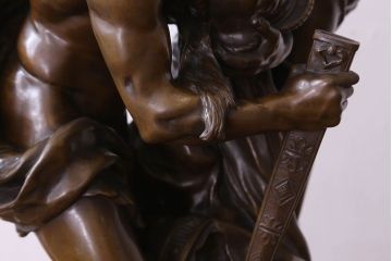 アンティーク雑貨　フランスアンティーク　math.moreau(マチュラン・モロー)　ブロンズ像(置物・彫刻)