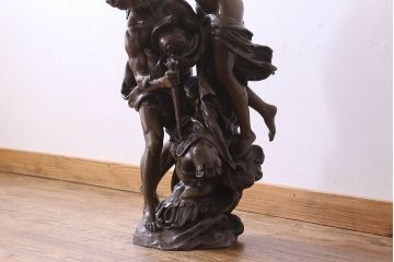 アンティーク雑貨　フランスアンティーク　math.moreau(マチュラン・モロー)　ブロンズ像(置物・彫刻)