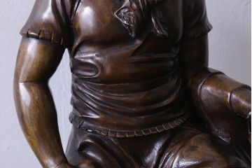 アンティーク雑貨　ヨーロッパアンティーク　ブロンズ像(兵士像・置物・彫刻)