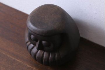 アンティーク雑貨　古民具　明治大正期の古い木製だるま(置物、ディスプレイ雑貨)