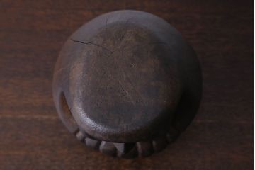 アンティーク雑貨　古民具　明治大正期の古い木製だるま(置物、ディスプレイ雑貨)