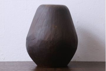 アンティーク雑貨　古民具　明治大正期の古い木製だるま(置物、ディスプレイ雑貨)