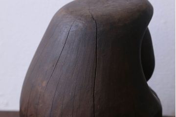 アンティーク雑貨　古民具　明治大正期の古い木製だるま(置物、ディスプレイ雑貨)