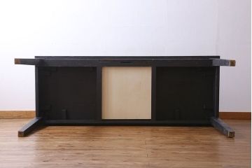 アンティーク家具　フランスアンティーク　シャビーな雰囲気漂うペイントテーブル(リビングテーブル、ダイニングテーブル、作業台、ワークデスク、在宅ワーク、在宅用)