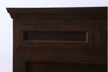 中古　松本民芸家具　503型　直線のデザインが目を引く整理箪笥(引き出し、衣装箪笥、チェスト)(定価約28万円)