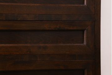 中古　松本民芸家具　503型　直線のデザインが目を引く整理箪笥(引き出し、衣装箪笥、チェスト)(定価約28万円)