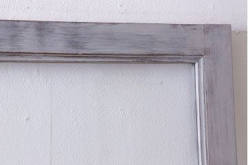 ペイント建具　お洒落で味わいあるアンティークガラス戸(引き戸、建具)