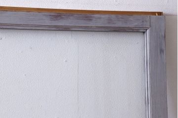 ペイント建具　お洒落で味わいあるアンティークガラス戸(引き戸、建具)