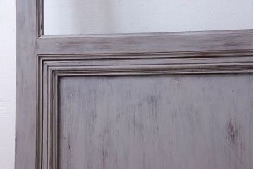 ペイント建具　お洒落で味わいあるアンティークガラス戸(引き戸、建具)